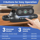 Massage Gun Deep Tissue with 3 Switchable Massage Heads and 3 Modes-Black
