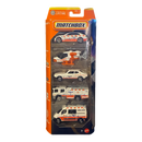 Matchbox MBX Rescue 5 Pack Vehicles Set
