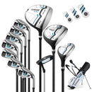 Men's Complete Golf Clubs and Bag Set-White