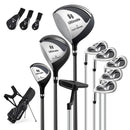 Mens LeftHanded Complete Golf Clubs and Bag Set Portable Lightweight Golf Stand Bag