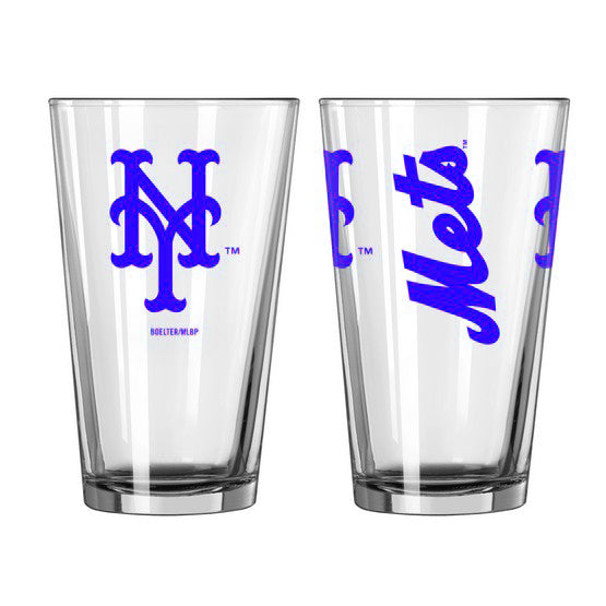 New York Mets Game Day Pint Glass