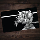 Black White Knight Playmat