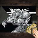 Black White Knight Playmat