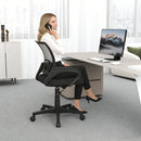 Mid-Back Mesh Office Chair Ergonomic Computer Chair with Lumbar Support-Black