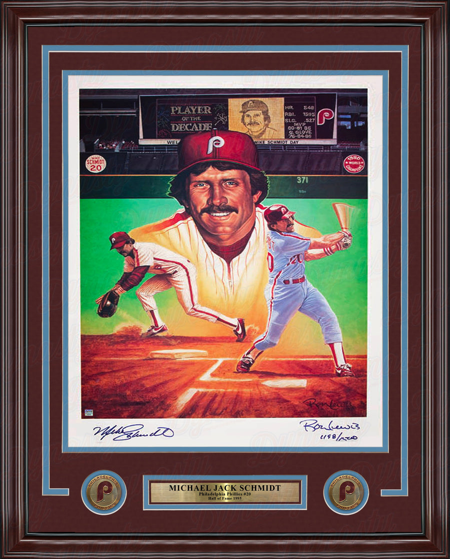 Mike Schmidt Autographed Philadelphia Phillies 18