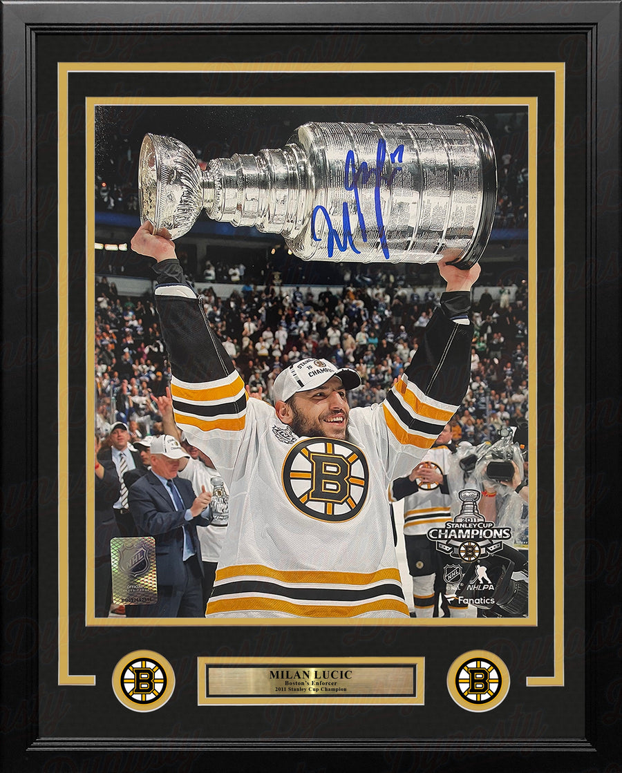 Milan Lucic 2011 Stanley Cup Boston Bruins Autographed 16