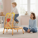 Mini Trampoline for Toddlers with Foam Padded Handle and Safety Padded Cover