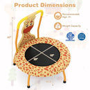 Mini Trampoline for Toddlers with Foam Padded Handle and Safety Padded Cover