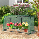 Mini Tunnel Greenhouse with Roll-up Zipper Door