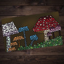 Stained Glass Mushrooms Playmat