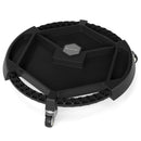 Mobile Automotive Tool Creeper with 3 Swivel Casters and 4 Compartments-Black