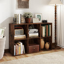 6-Cube Bookcase with Anti-Tipping Kit - Rustic Brown