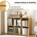 6-Cube Bookcase with Anti-Tipping Kit - Burlywood