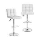 Modern Bat Stools Set of 2 with Back and Heavy-duty Metal Base and Footrest