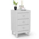 Modern Nightstand with 3 Drawers for Bedroom Living Room