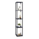 64 Inches Floor Lamp with 3-Level Dimmable LED Bulbs and Rotatable LED Poles-Black