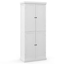 72.5 Inches Tall Buffet Cabinet with 6-Tier Shelves and 4 Doors
