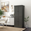 72.5 Inches Tall Buffet Cabinet with 6-Tier Shelves and 4 Doors