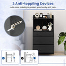 Storage Dresser with Anti-Toppling Device, 44" Tall