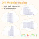 13-Cube Modular Kids Wardrobe with Hanging Rod and Shelves