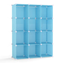 Modular Kids Wardrobe with 10 Cubes & Hanging Rod