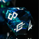 Moonbeam Sharp-Edged Resin Dice Set