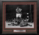 Muhammad Ali Knocks Out Sonny Liston Framed Boxing Photo