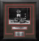 Muhammad Ali Knocks Out Sonny Liston Framed Boxing Photo with Engraved Autograph