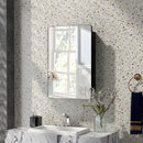 20 x30 Inch Multi-Functional Bathroom Mirror Cabinet with Adjustable Shelves-Black