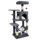 Multi-Level Cat Tower with 2-Door Condo and Padded Top Perch