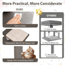 Multi-level Cat Tree for Indoor Cat 59.5 inch Tall Cat Tower with Cushion Top Perch
