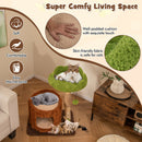 Multifunctional Cat Tree Cat Tower with Scratching Posts and Top Perch-Brown