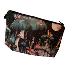 Mushroom Forest Padded Cosmetics Bag Zipper | Makeup Pouch with Inner Pocket | Travel Toiletry Bag