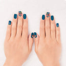 Mushrooms Nail Wrap Kit in Aegean Blue | Nail Care Arts Tools Accessories | On-the-go Travel Kit