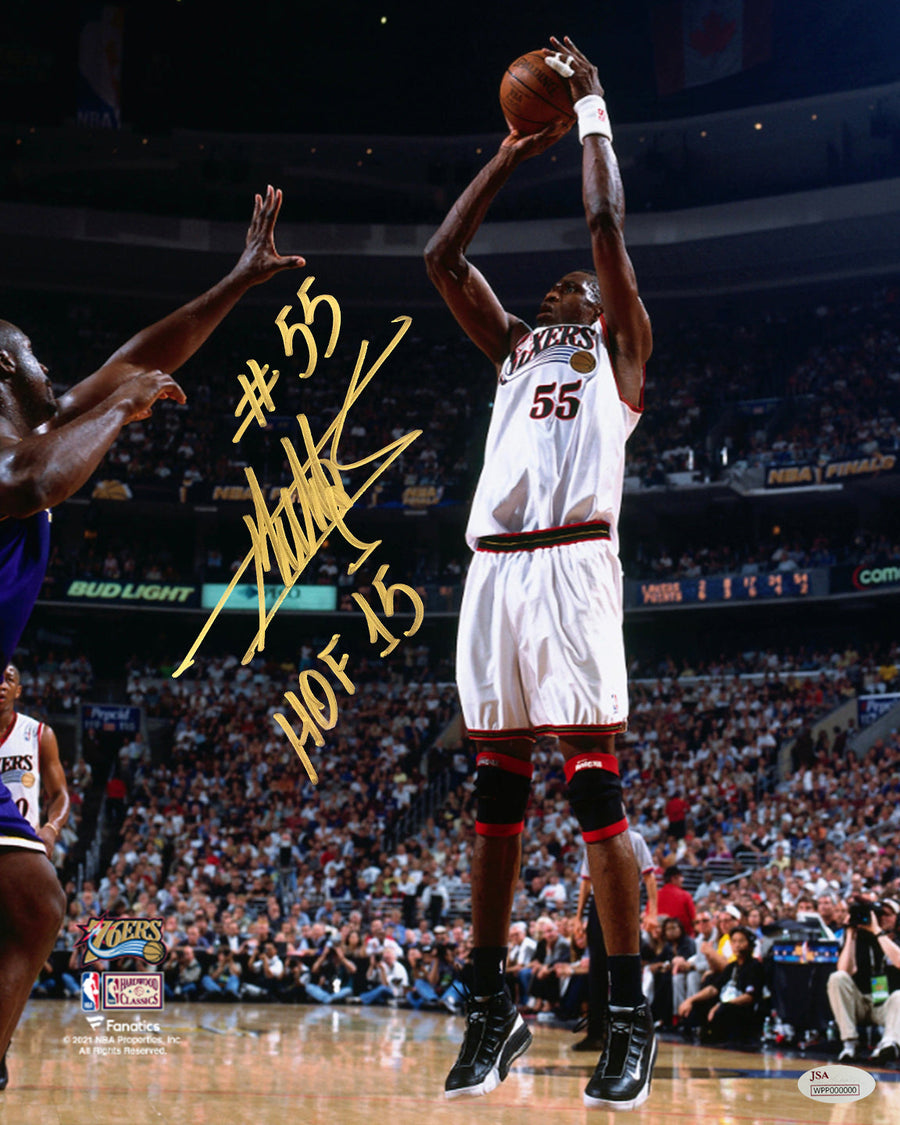 Dikembe Mutombo Philadelphia 76ers Autographed 11