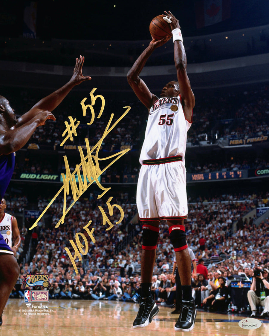 Dikembe Mutombo Philadelphia 76ers Autographed 16