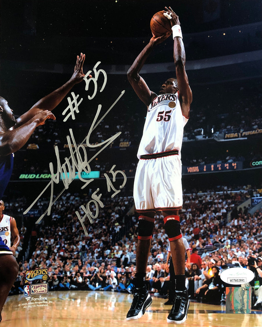 Dikembe Mutombo Philadelphia 76ers Autographed 8
