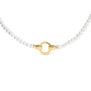 18K Yellow Gold Vermeil Pearl Strand Infinity Necklace