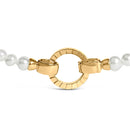 18K Yellow Gold Vermeil Pearl Strand Infinity Necklace