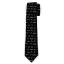 Necktie Standard - Justice League 8-Superhero Icons Black Gray