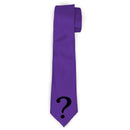 Necktie Standard - The Riddler Question Mark Purple Black