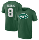 Aaron Rodgers New York Jets Icon Name & Number T-Shirt