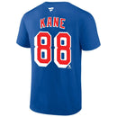 Patrick Kane New York Rangers Authentic Stack Name & Number T-Shirt - Blue