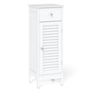 Narrow Bathroom Storage Cabinet with Adjustable Shelf & Drawer