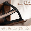 Narrow Shoe Cabinet with Flip Drawers and Adjustable Shelves