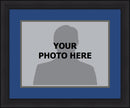 MLB Baseball Photo Picture Frame Kit - Tampa Bay Rays (Blue Matting, Gray Trim)