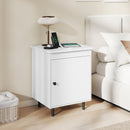 Nightstand Mid Century End Tables with Door