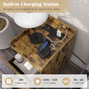 Nightstand Side Tables with 2 Drawers and 2 USB Ports