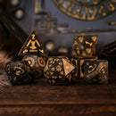 Nordic Black Labradorite Stone Dice Set - Dice Around the World Collection