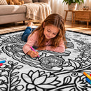 Tea Doodle Reversible Oxford And Flannel Fabric Blanket